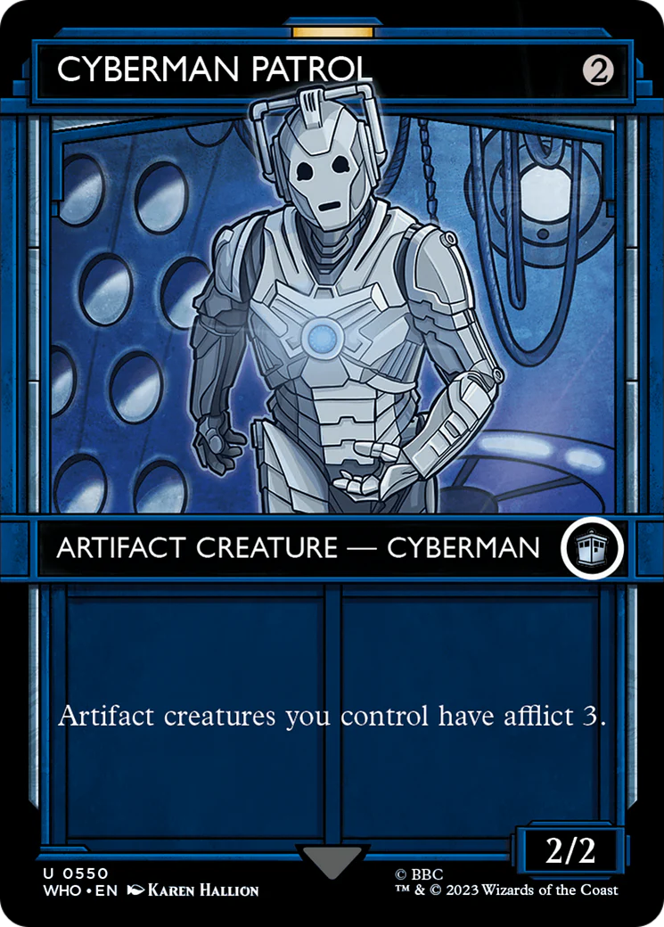 FOIL Cyberman Patrol (Showcase) (WHO-550) - Doctor Who - Magic The Gathering
