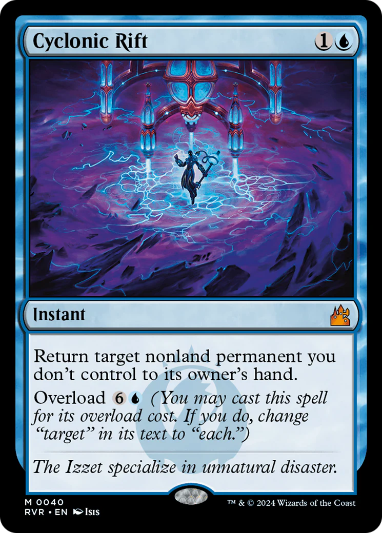 FOIL Cyclonic Rift (RVR-040) - Ravnica Remastered - Magic The Gathering
