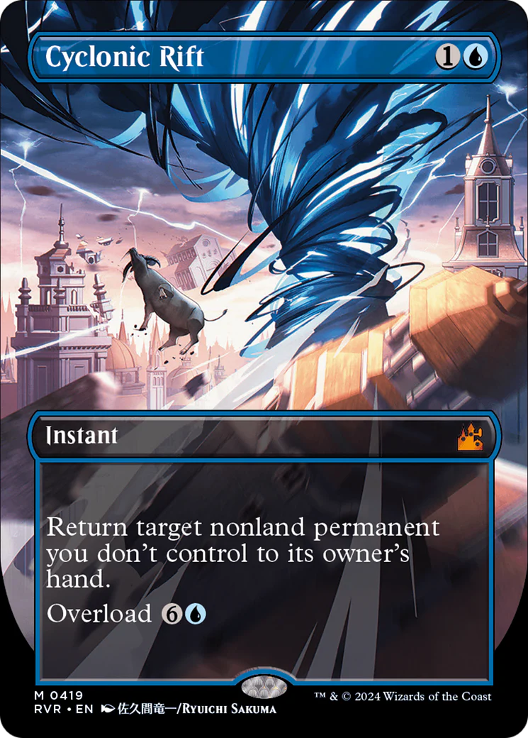 Cyclonic Rift (Anime Borderless) (RVR-419) - Ravnica Remastered - Magic The Gathering