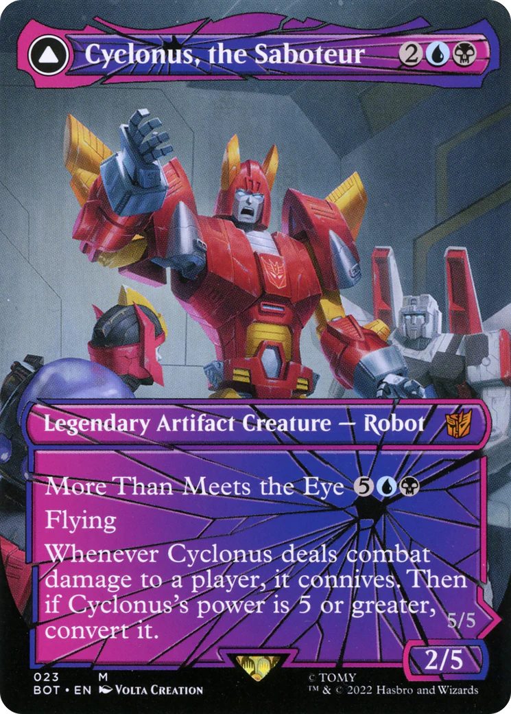 Cyclonus, the Saboteur (Shattered Glass) (BOT-023) - Transformers - Magic The Gathering
