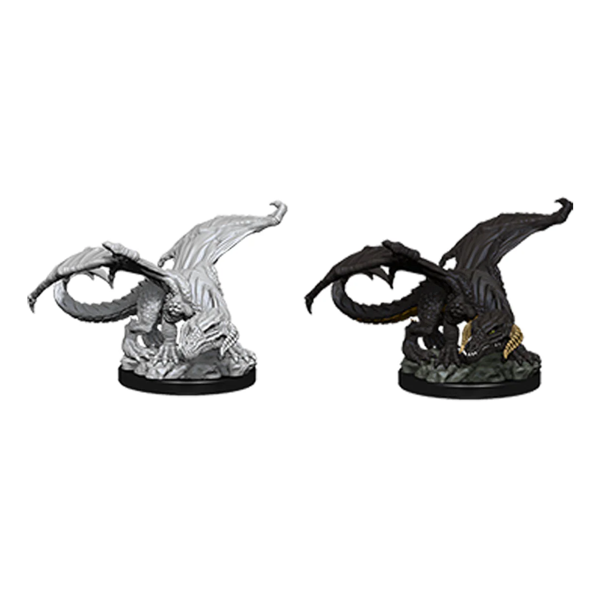 D&D Nolzurs Marvelous Unpainted Miniatures Black Dragon Wyrmling - Image 2