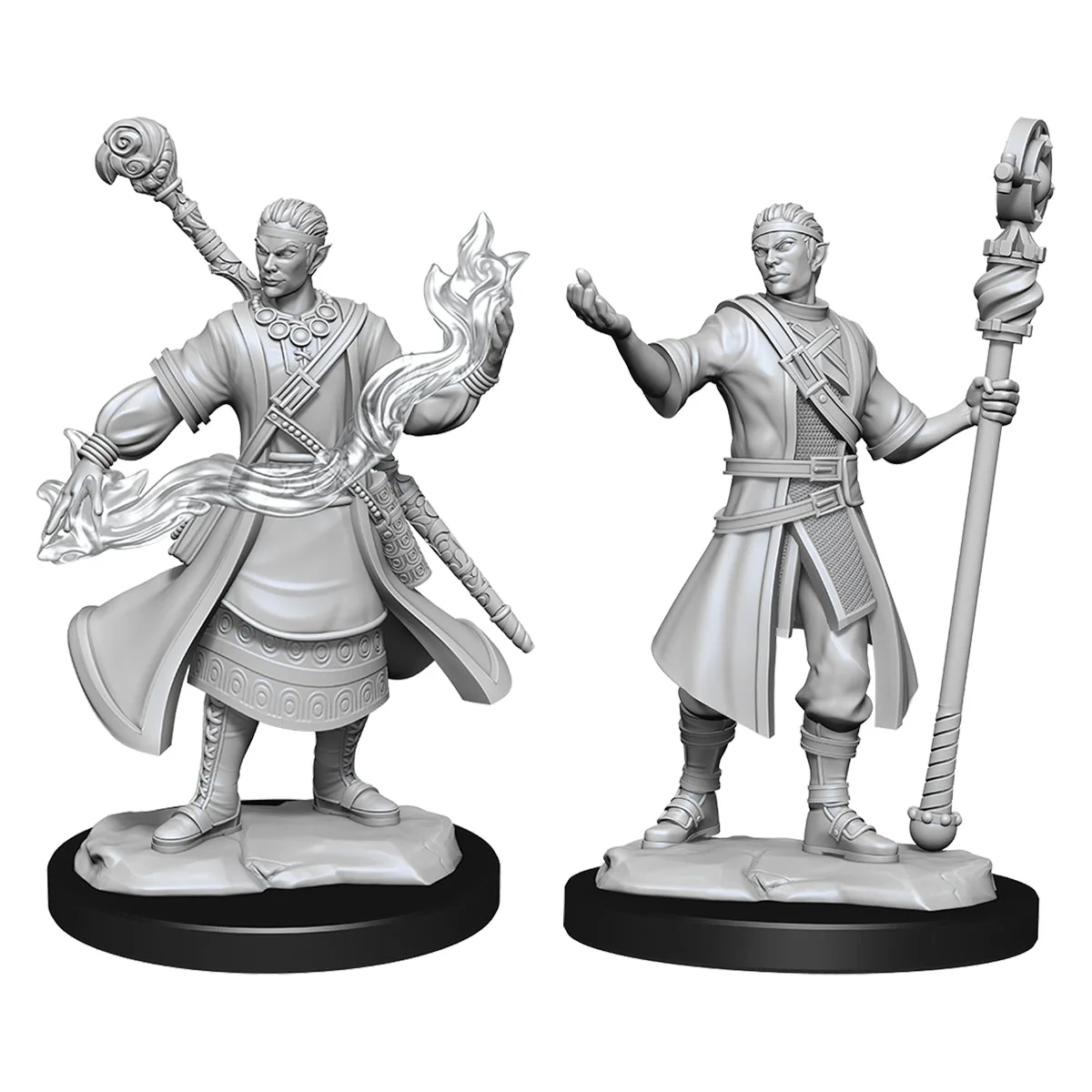 D&D Nolzurs Marvelous Unpainted Miniatures Half-Elf Wizard Male - Image 3