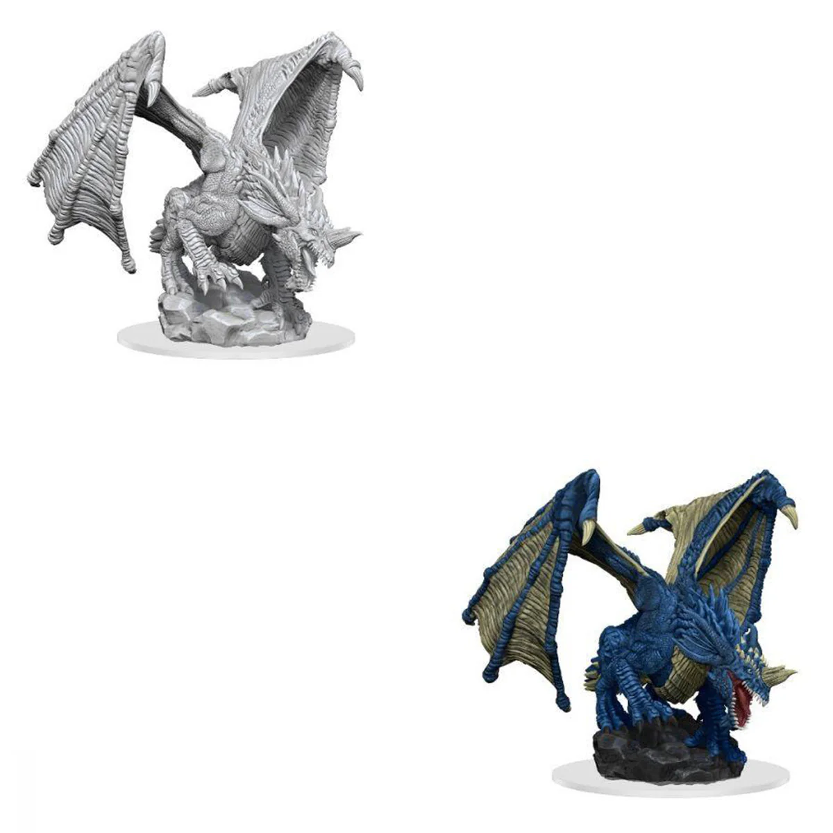 D&D Nolzurs Marvelous Unpainted Miniatures Young Blue Dragon - Image 3