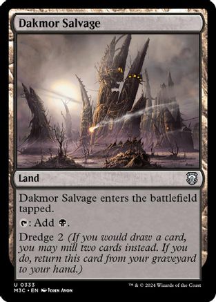 FOIL Dakmor Salvage (Ripple Foil) (M3C-333) - Modern Horizons 3 Commander - Magic The Gathering
