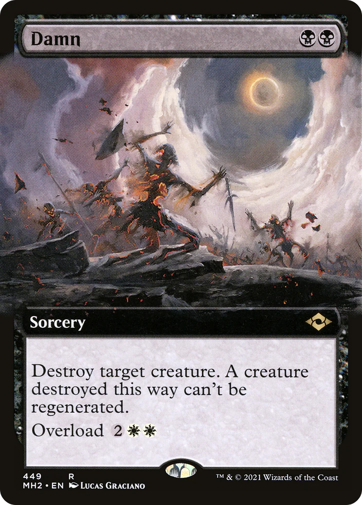 Damn (Extended Art) (MH2-449) - Modern Horizons 2 - Magic The Gathering