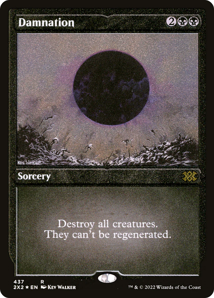 ETCHED FOIL Damnation (2X2-437) - Double Masters 2022 - Magic The Gathering