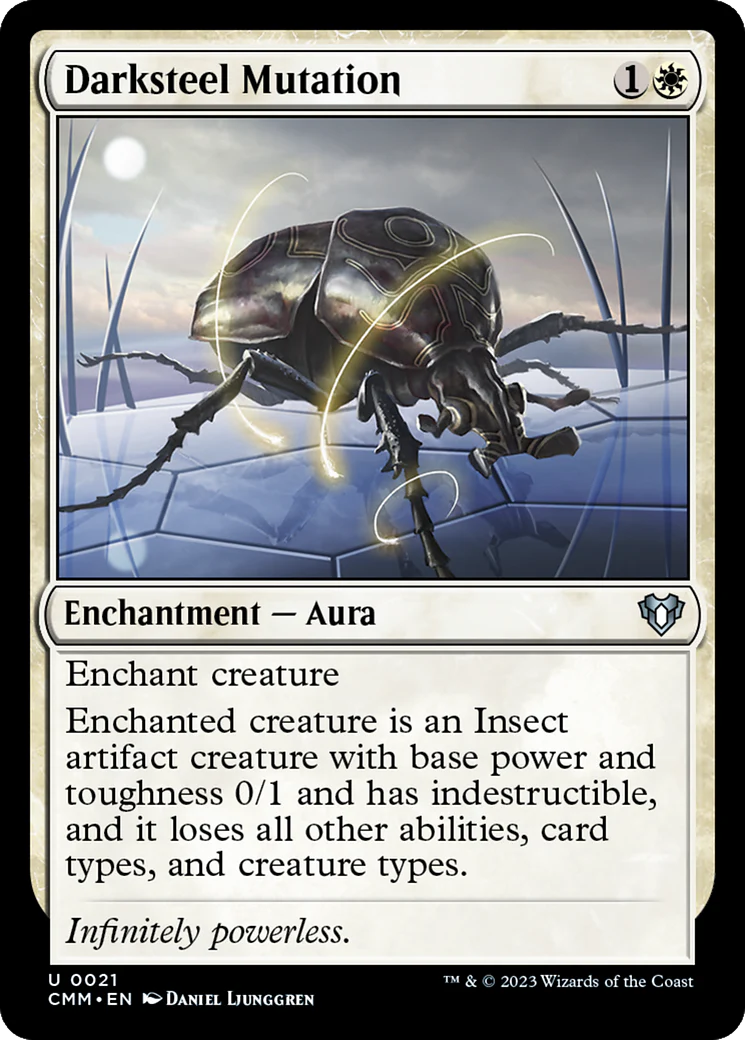 FOIL Darksteel Mutation (CMM-021) - Commander Masters - Magic The Gathering