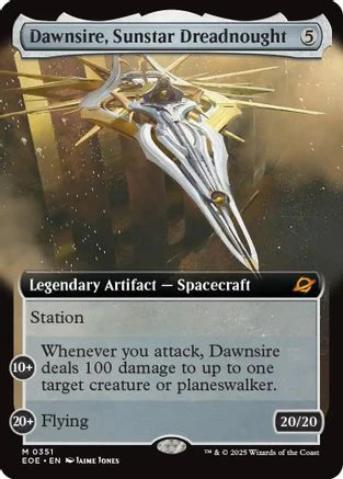 Dawnsire, Sunstar Dreadnought (Extended Art) (EOE-351) - Edge of Eternities - Magic The Gathering
