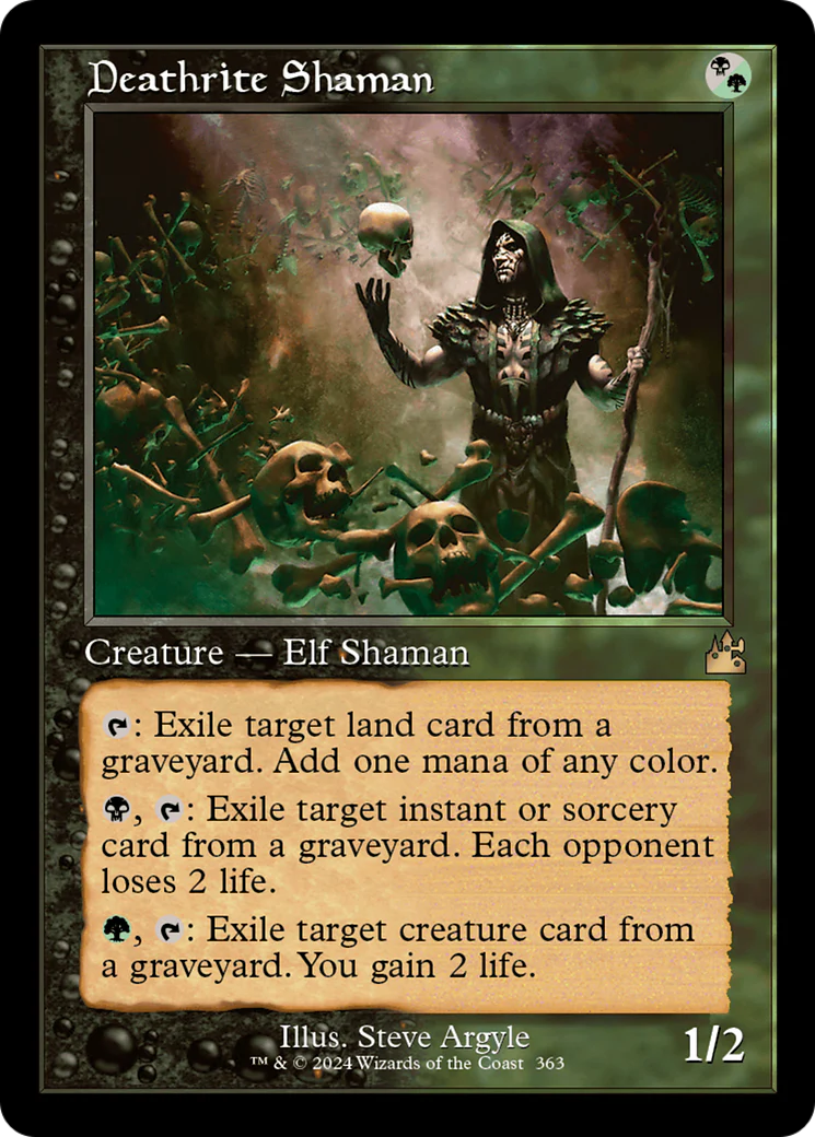 FOIL Deathrite Shaman (Retro Frame) (RVR-363) - Ravnica Remastered - Magic The Gathering