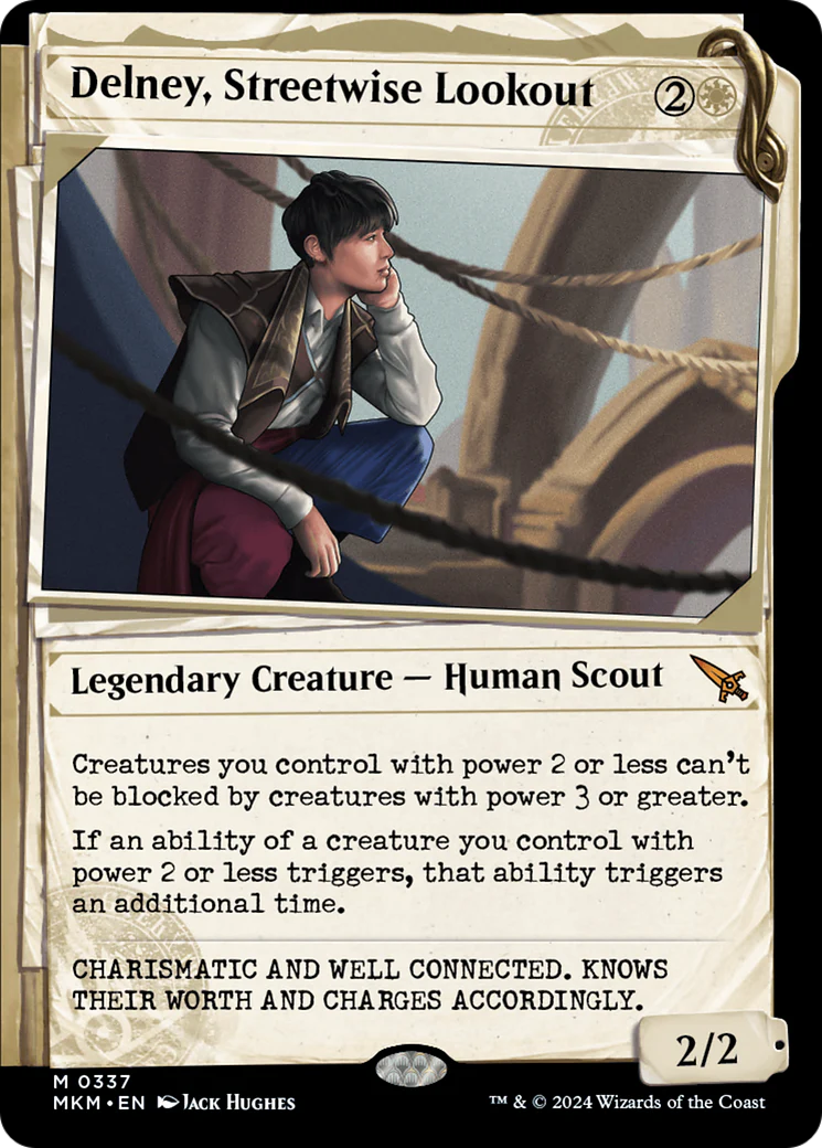 Delney, Streetwise Lookout (Showcase) (MKM-337) - Murders at Karlov Manor - Magic The Gathering