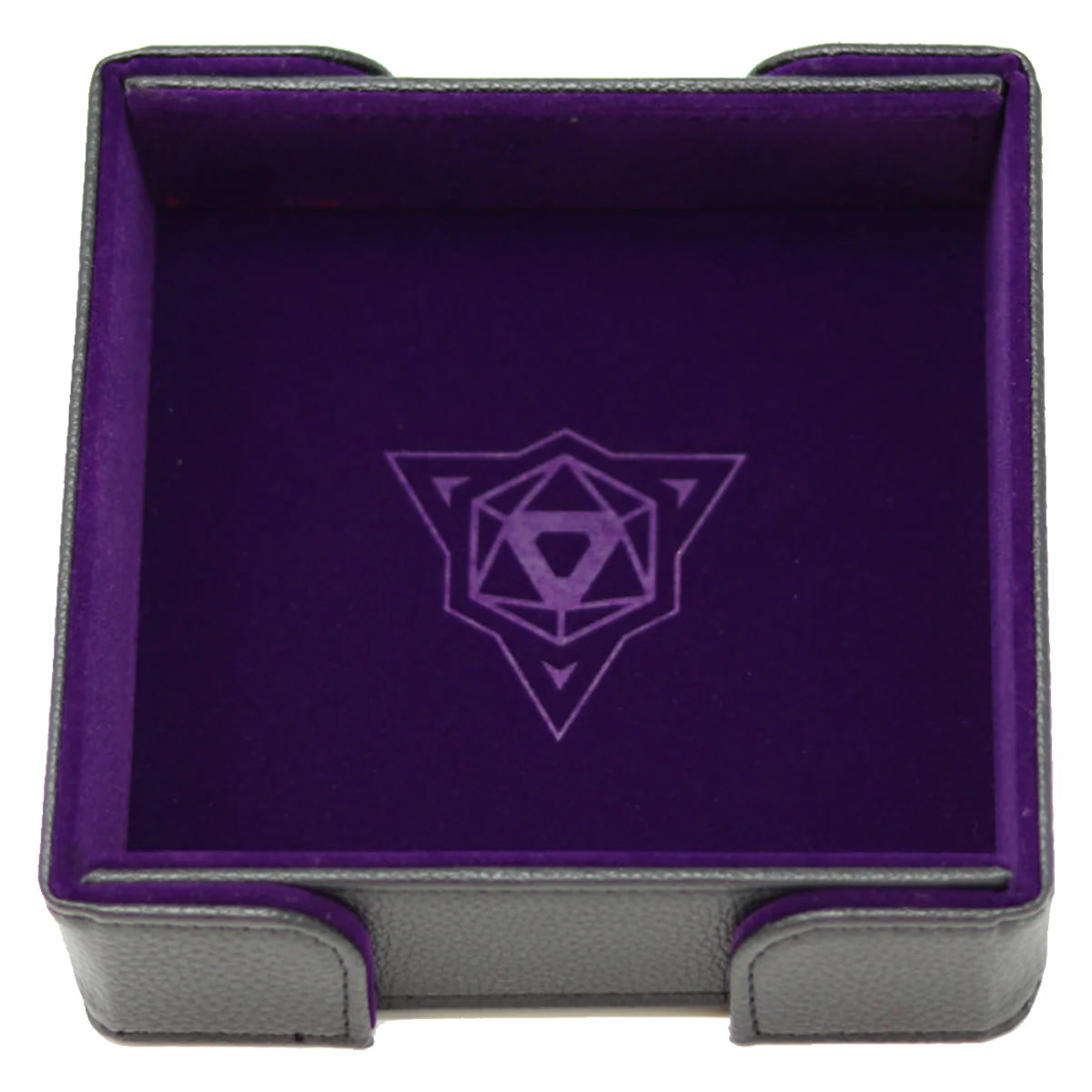 Die Hard Dice Folding Square Tray Purple  Velvet