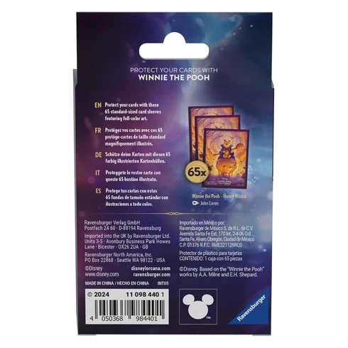Disney Lorcana TCG Series 6 Azurite Sea Sleeves Winnie the Pooh Hunny Wizard - Image 2