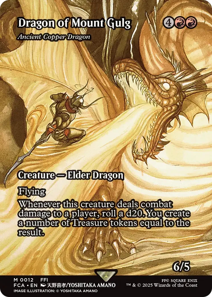 Dragon of Mount Gulg - Ancient Copper Dragon (Showcase) (FCA-012) - FINAL FANTASY: Through the Ages - Magic The Gathering
