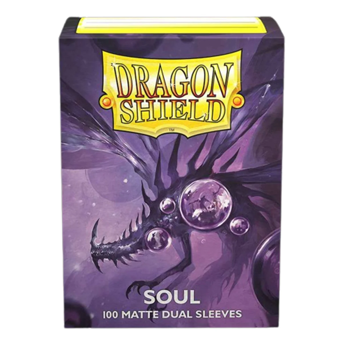 Dragon Shield 100ct Standard Size Dual Matte Metallic Purple (Soul) Sleeves - Image 2