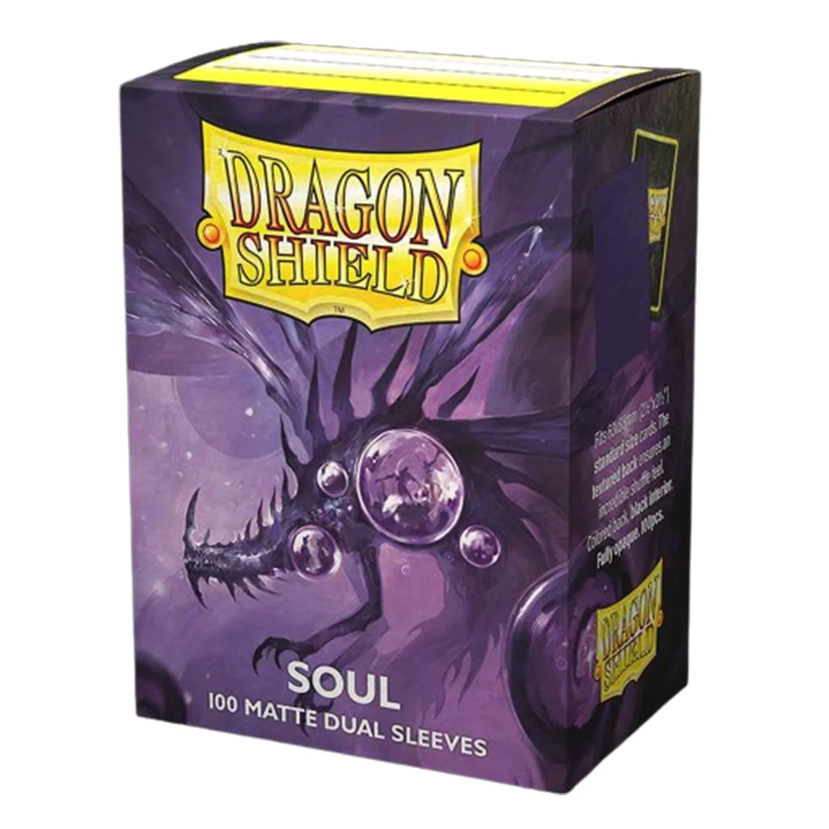 Dragon Shield 100ct Standard Size Dual Matte Metallic Purple (Soul) Sleeves - Image 3