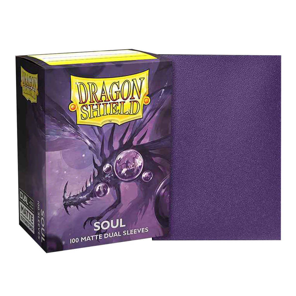 Dragon Shield 100ct Standard Size Dual Matte Metallic Purple (Soul) Sleeves - Image 5