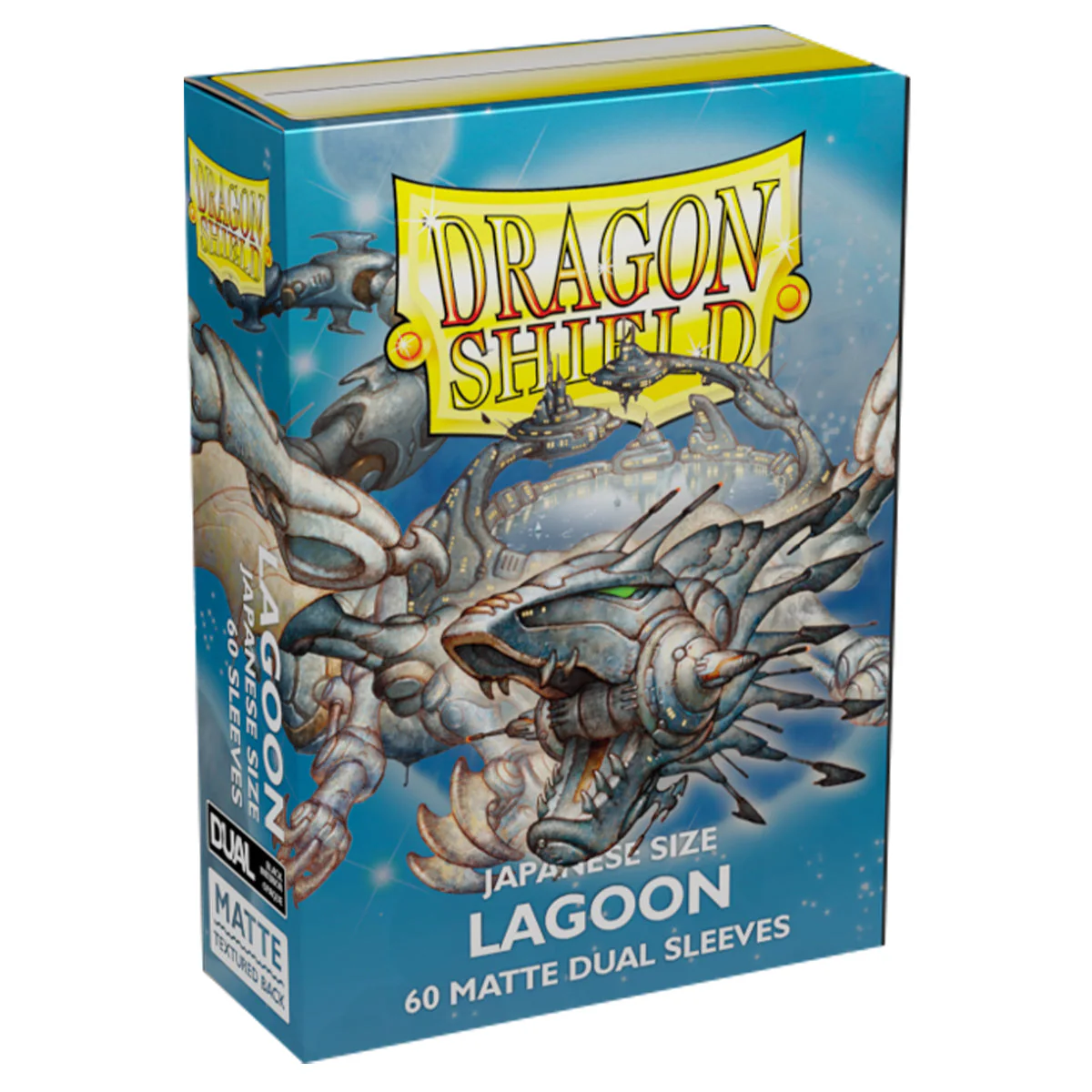 Dragon Shield Japanese 60ct Dual Matte Lagoon Blue Sleeves 59x86mm