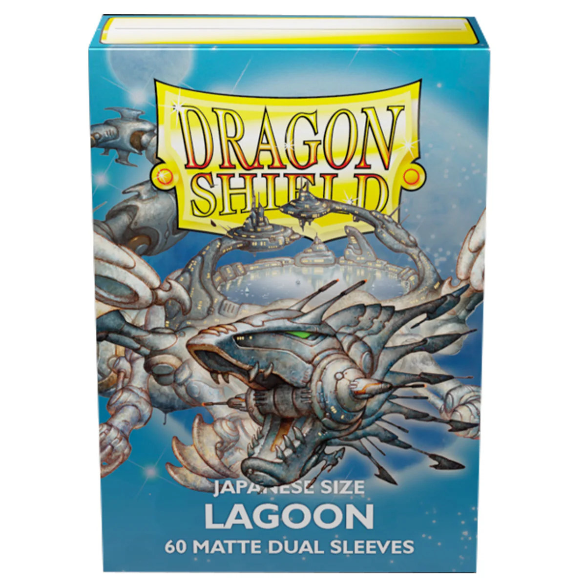 Dragon Shield Japanese 60ct Dual Matte Lagoon Blue Sleeves 59x86mm - Image 2