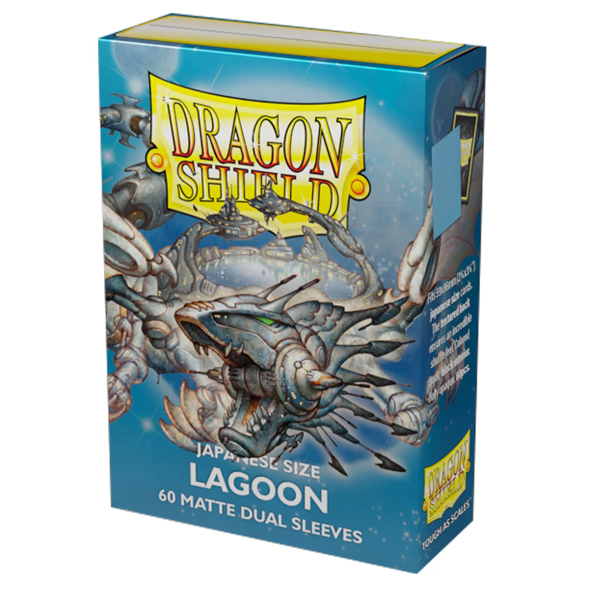 Dragon Shield Japanese 60ct Dual Matte Lagoon Blue Sleeves 59x86mm - Image 3
