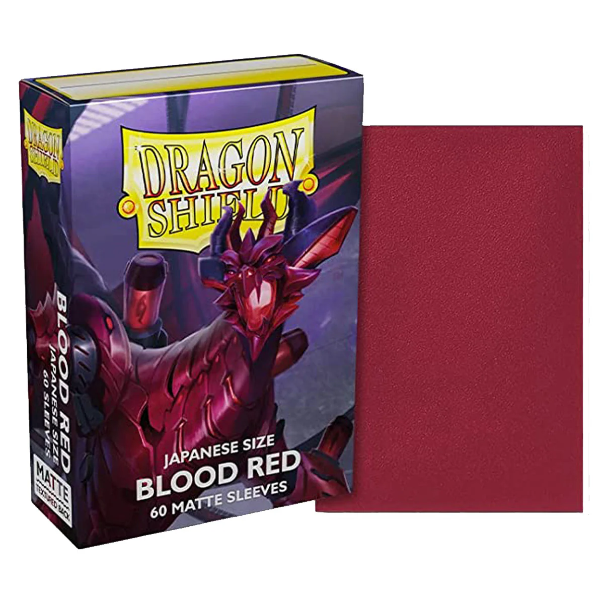 Dragon Shield Japanese 60ct Matte Blood Red Sleeves 59x86mm - Image 3