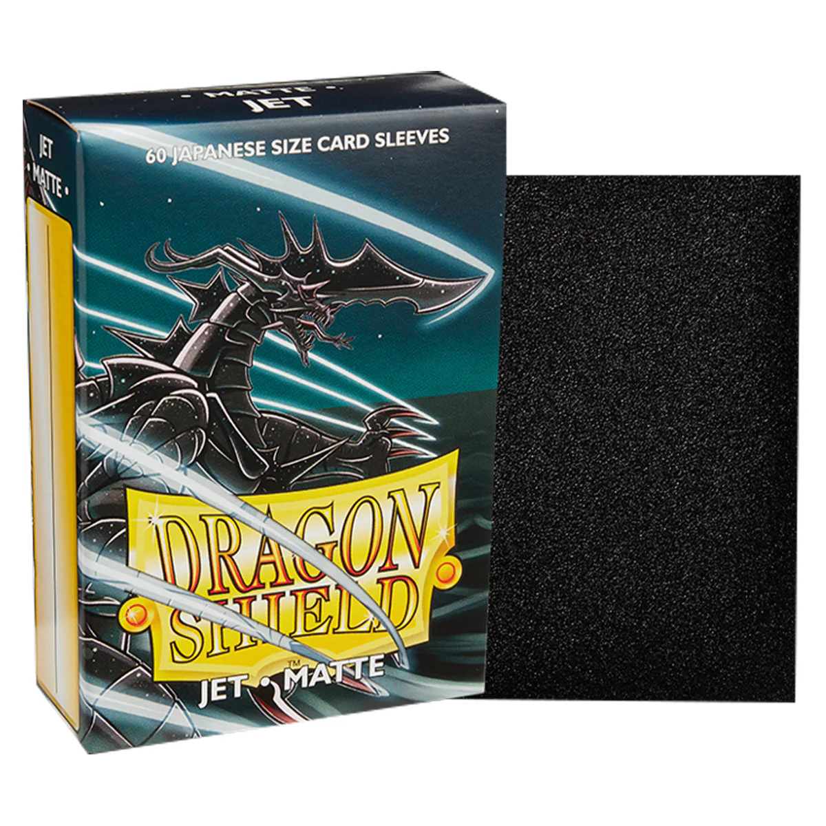 Dragon Shield Japanese 60ct Matte Jet Black Sleeves 59x86mm - Image 4