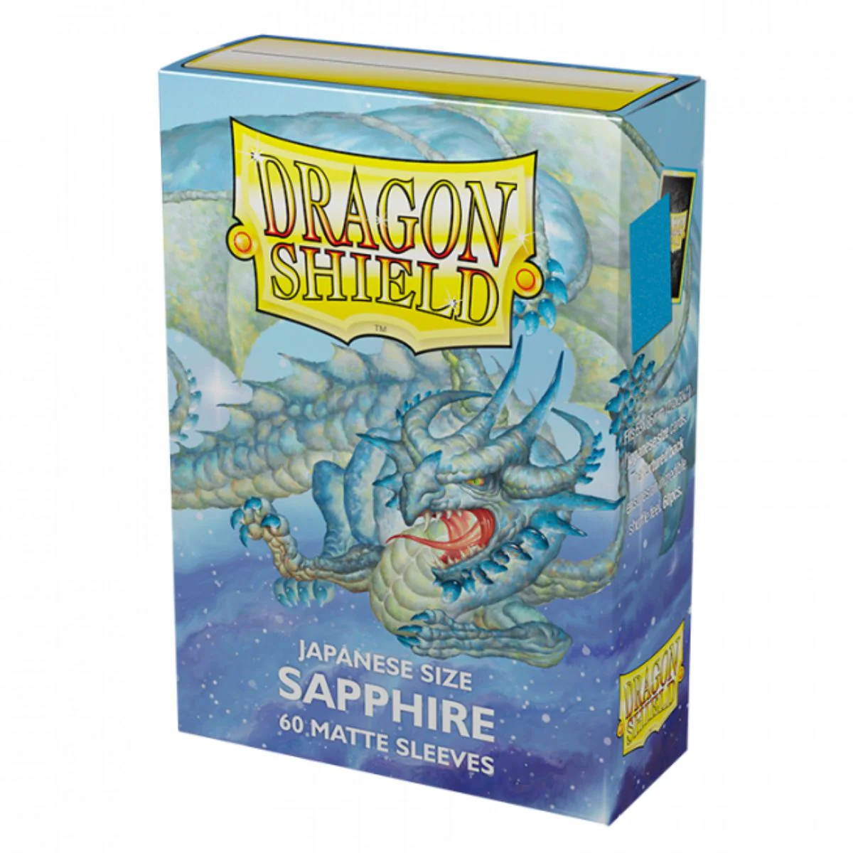 Dragon Shield Japanese 60ct Matte Sapphire Sleeves 59x86mm