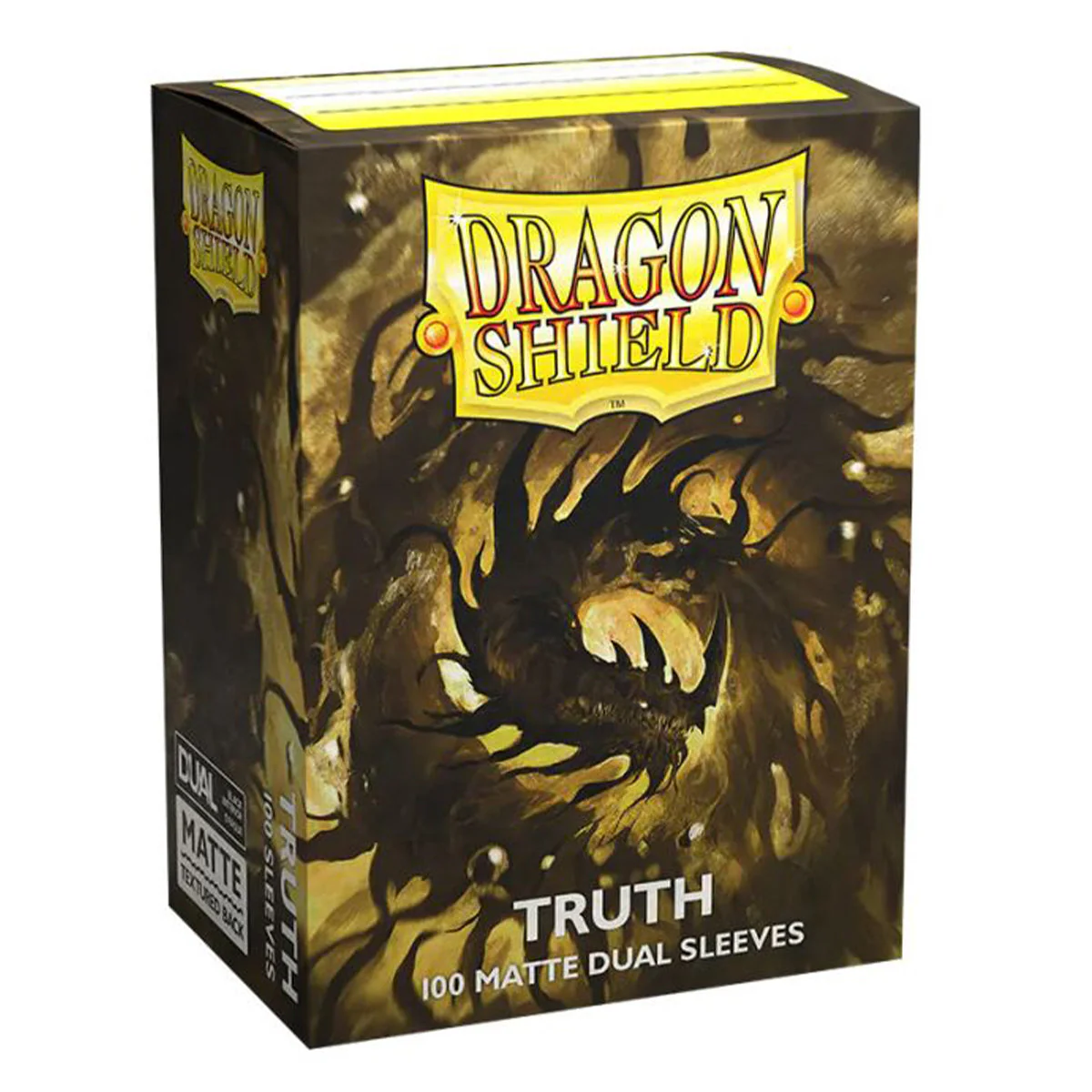 Dragon Shield Standard 100ct Dual Matte Truth Gold Sleeves 63x88mm