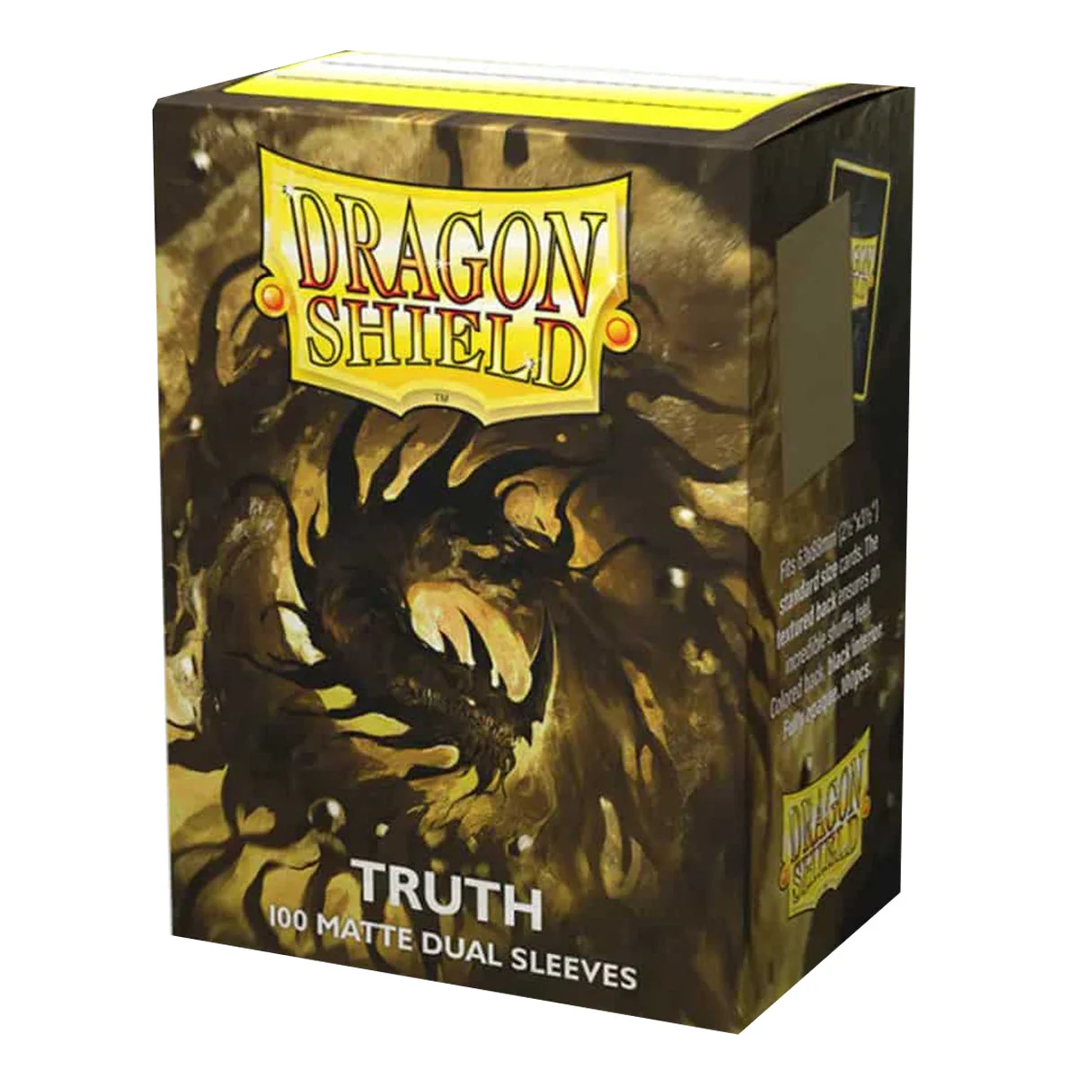 Dragon Shield Standard 100ct Dual Matte Truth Gold Sleeves 63x88mm - Image 2