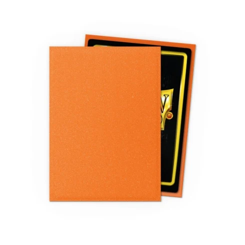 Dragon Shield Standard 100ct Matte Amber Orange Sleeves 63x88mm - Image 2