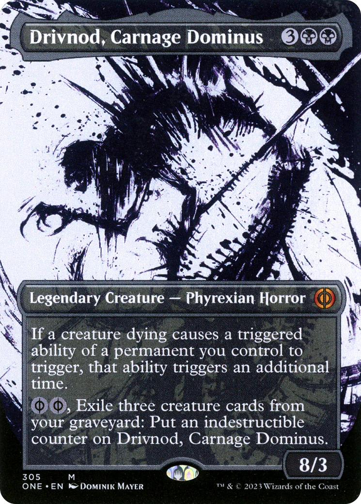 Drivnod, Carnage Dominus (Showcase) (ONE-305) - Phyrexia: All Will Be One - Magic The Gathering
