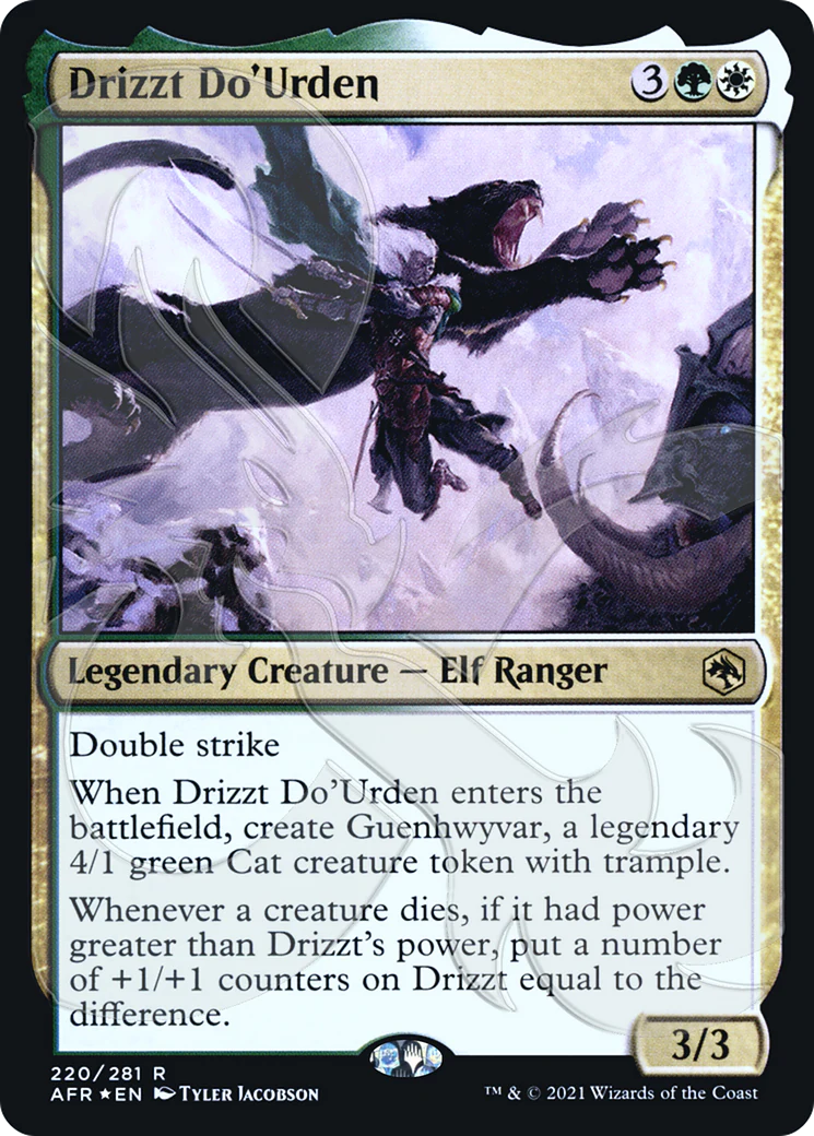 FOIL Drizzt Do'Urden (AFR&-220A) - Adventures in the Forgotten Realms Promos - Magic The Gathering