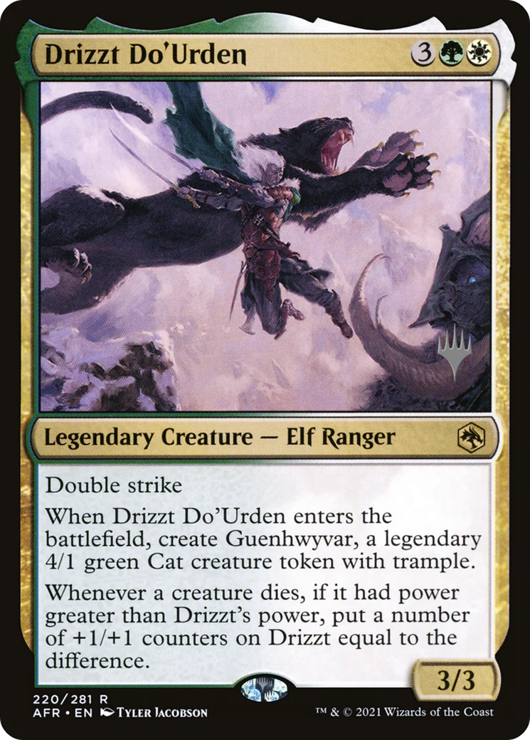 FOIL Drizzt Do'Urden (PPAFR-220P) - Adventures in the Forgotten Realms Promos - Magic The Gathering