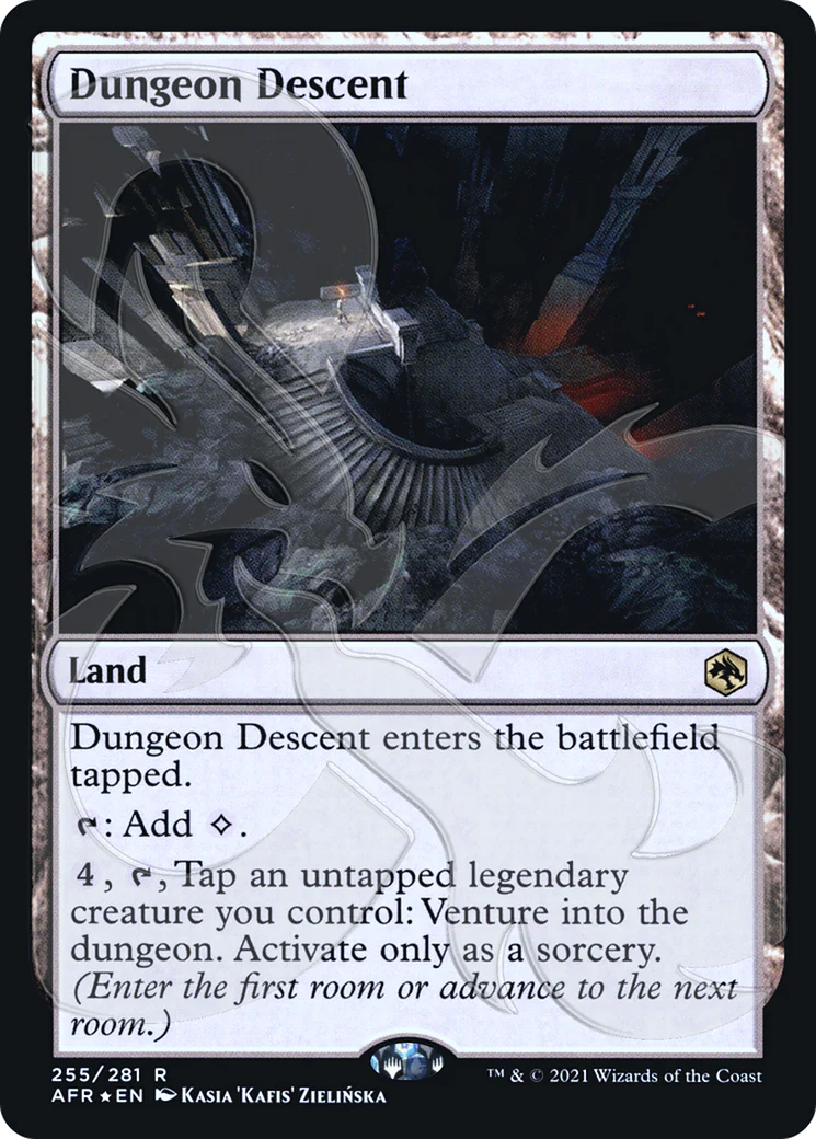 FOIL Dungeon Descent (AFR&-255A) - Adventures in the Forgotten Realms Promos - Magic The Gathering