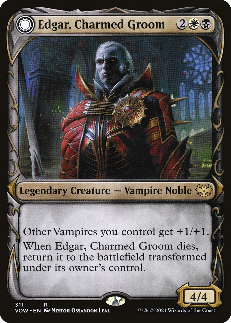 FOIL Edgar, Charmed Groom (Showcase) (VOW-311) - Innistrad: Crimson Vow - Magic The Gathering