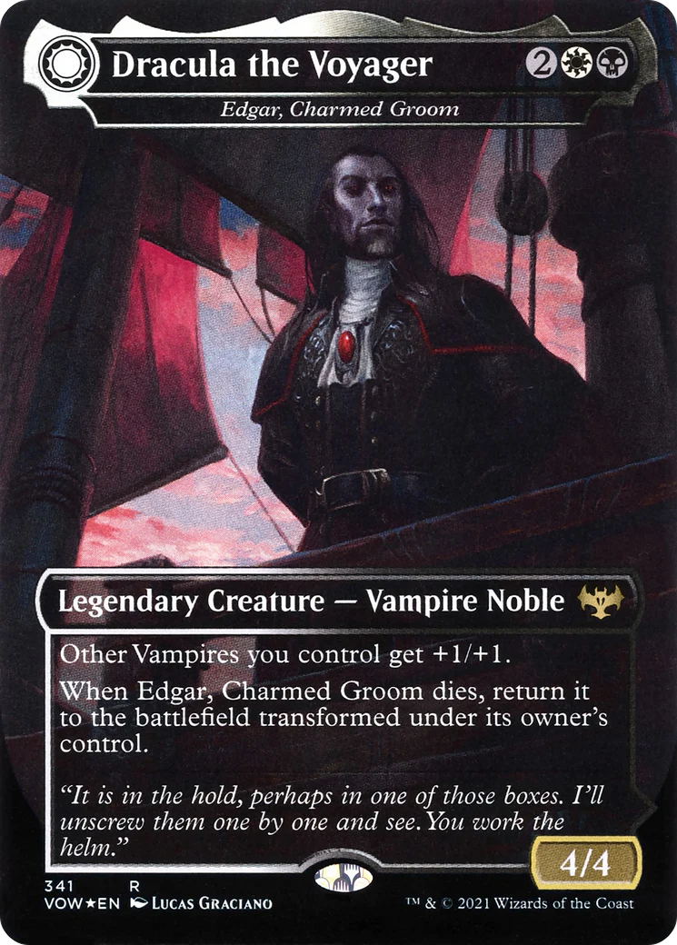 FOIL Dracula the Voyager - Edgar, Charmed Groom (VOW-341) - Innistrad: Crimson Vow - Magic The Gathering