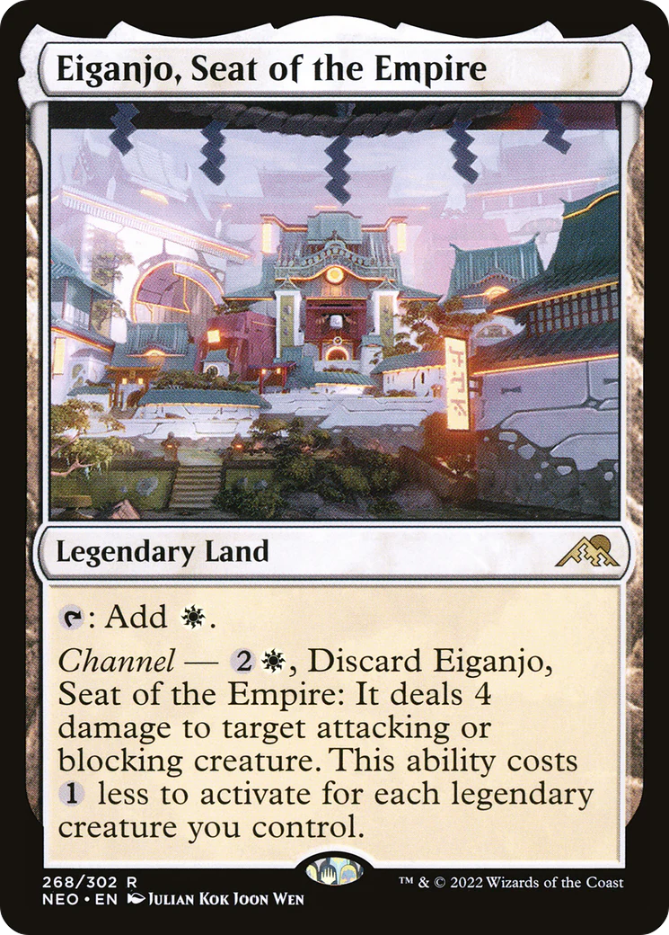 FOIL Eiganjo, Seat of the Empire (NEO-268) - Kamigawa: Neon Dynasty - Magic The Gathering