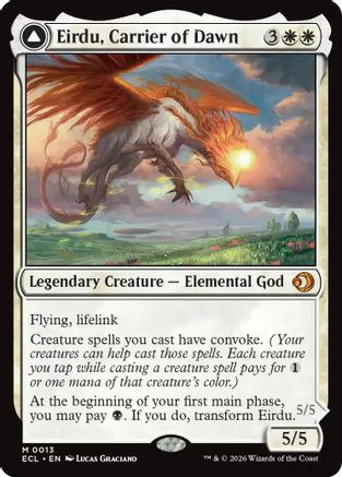 Eirdu, Carrier of Dawn (ECL-013) - Lorwyn Eclipsed - Magic The Gathering
