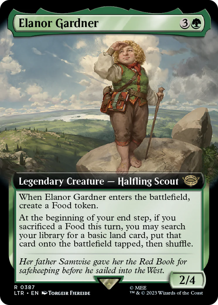 Elanor Gardner (Extended Art) (LTR-387) - The Lord of the Rings: Tales of Middle-earth - Magic The Gathering