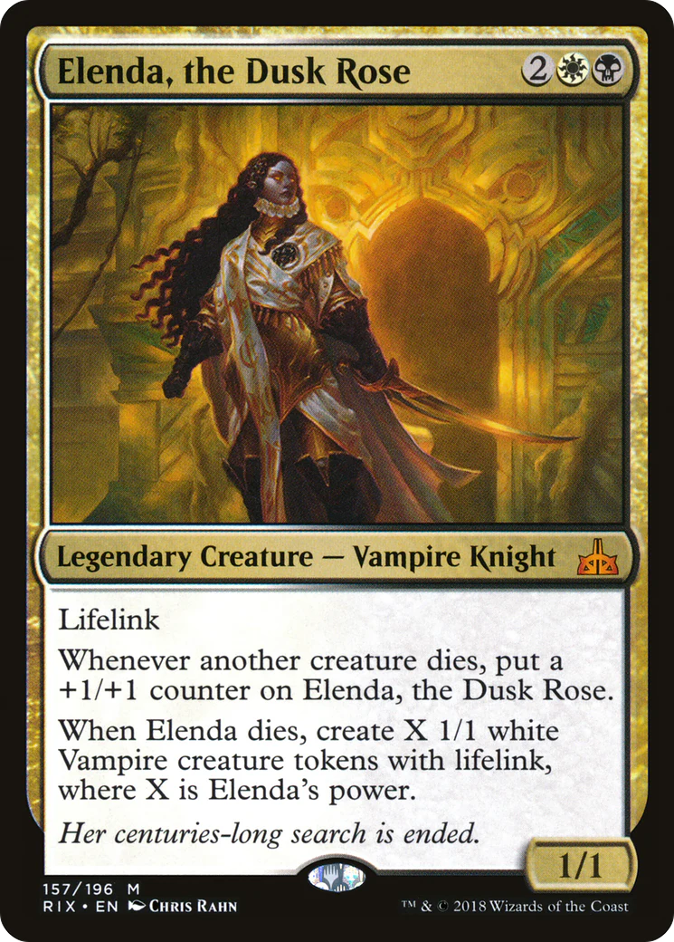 Elenda, the Dusk Rose (RIX-157) - Rivals of Ixalan - Magic The Gathering