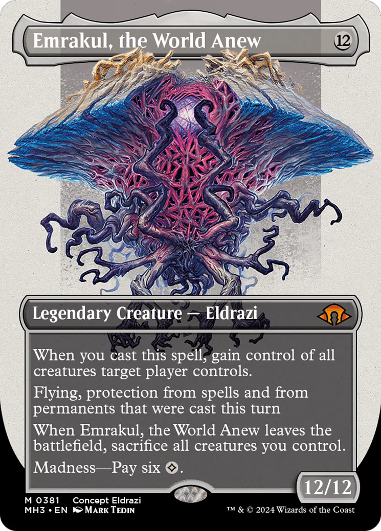 Emrakul, the World Anew (Borderless) (MH3-381) - Modern Horizons 3 - Magic The Gathering
