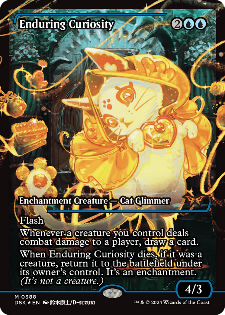 FOIL Enduring Curiosity (DSK-388) - Duskmourn: House of Horror - Magic The Gathering