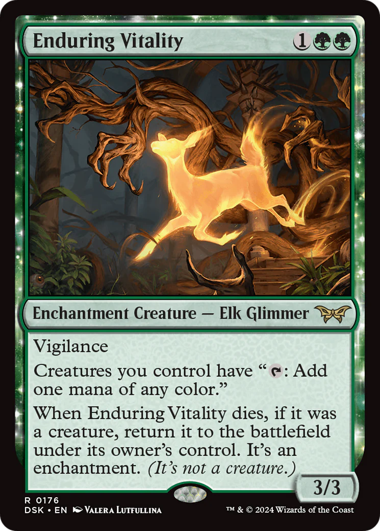 Enduring Vitality (DSK-176) - Duskmourn: House of Horror - Magic The Gathering