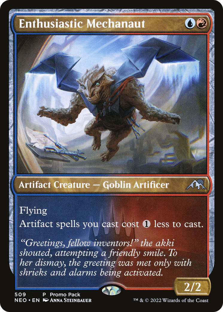 Enthusiastic Mechanaut (PPNEO-509) - Kamigawa: Neon Dynasty - Magic The Gathering