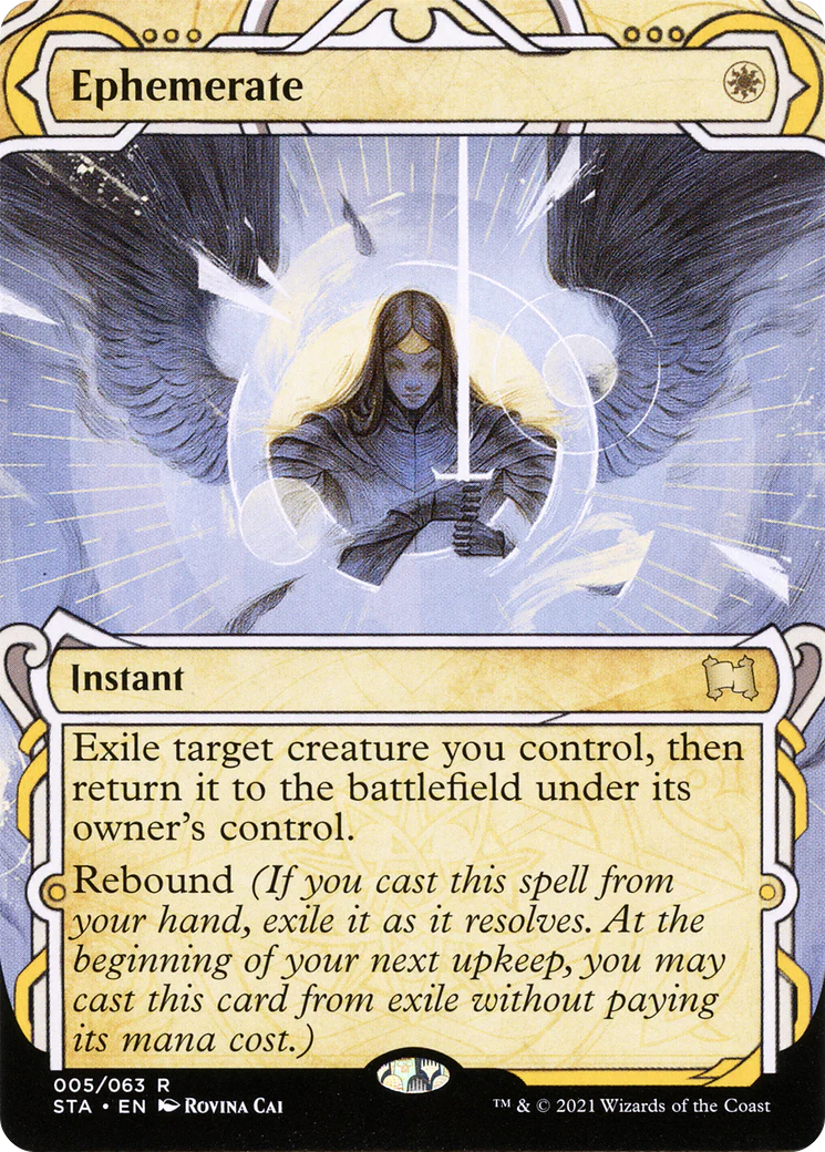 FOIL Ephemerate (STA-005) - Strixhaven Mystical Archive: (Showcase) (Borderless) - Magic The Gathering