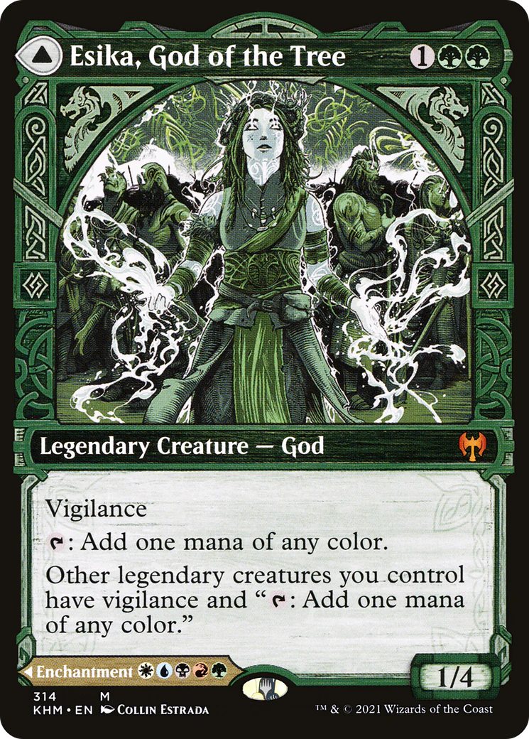 Esika, God of the Tree (Showcase) (KHM-314) - Kaldheim - Magic The Gathering