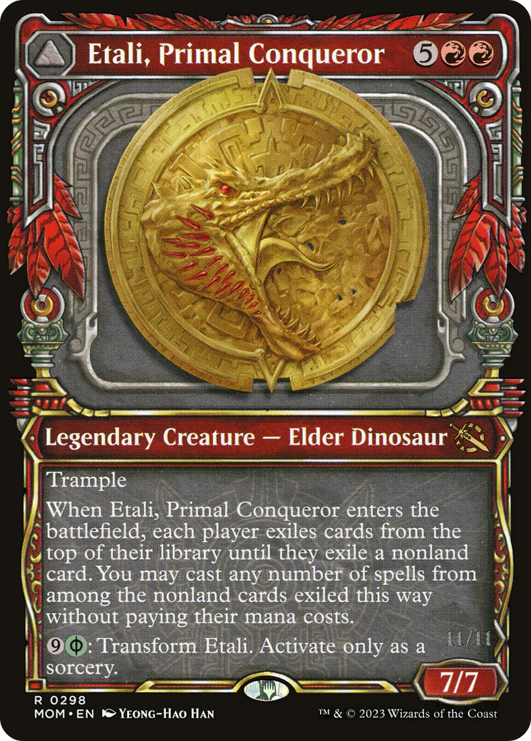 Etali, Primal Conqueror (Showcase) (MOM-298) - March of the Machine - Magic The Gathering