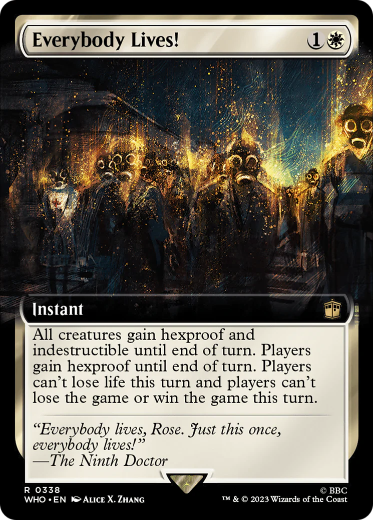 Everybody Lives! (Extended Art) (WHO-338) - Doctor Who - Magic The Gathering