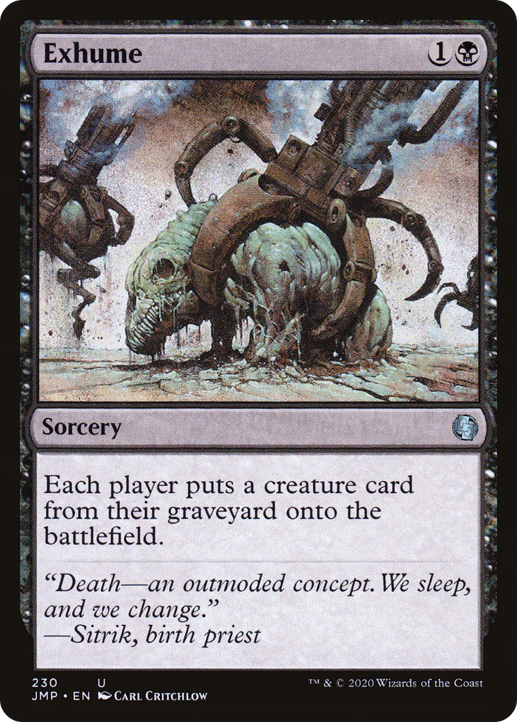 Exhume (JMP-230) - Jumpstart - Magic The Gathering