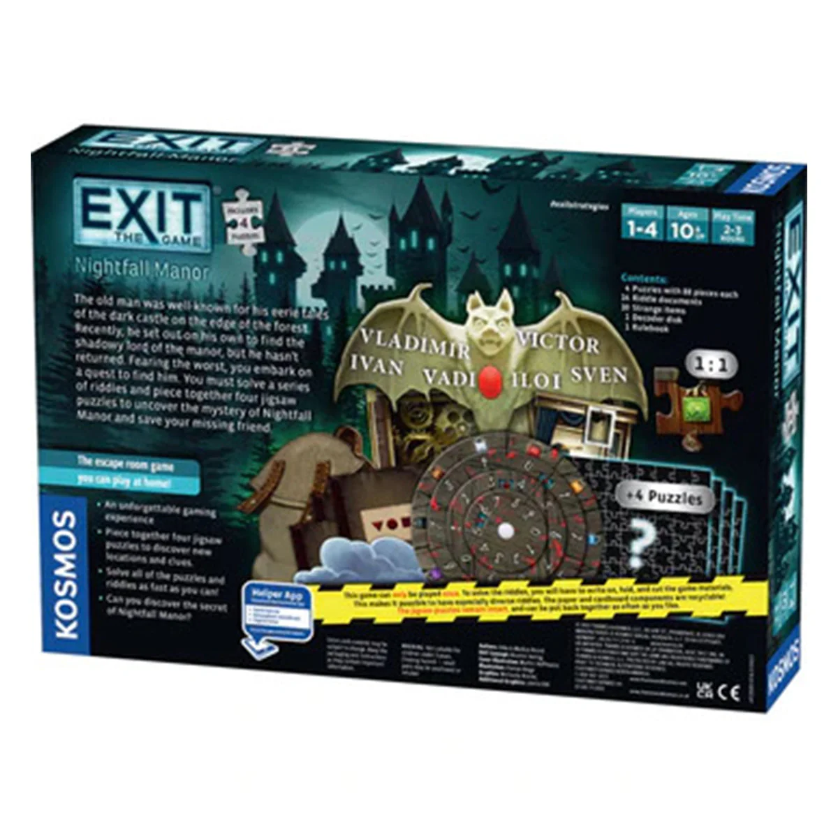 Exit the Game Nightfall Manor PUZZLE (Jigsaw Puzzle and Game) - Image 3