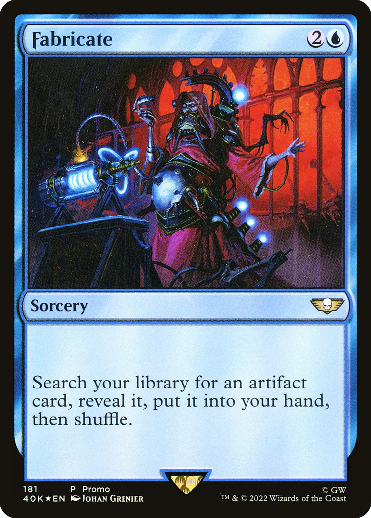 FOIL Fabricate (LARP-181) - Warhammer 40,000 Commander - Magic The Gathering